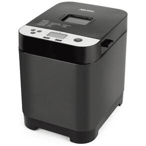 Panificadora Automática com Personalização de Cor da Crosta, Tampa Transparente e Antiaderente, 110V 450W, Aroma Housewares, Preto