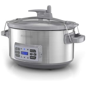 Panela Elétrica Programável 7 Litros com Timer Digital, 110V 1000W, BLACK DECKER SCD7007SSD, Prata
