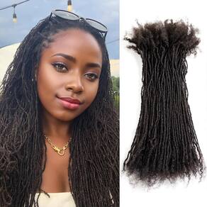 Extensões Micro Locs DAIXI Handmade Handmade Interlocking Sisterlocks