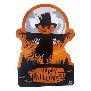Painel Cartonado Espantalho Happy Halloween 70X50Cm