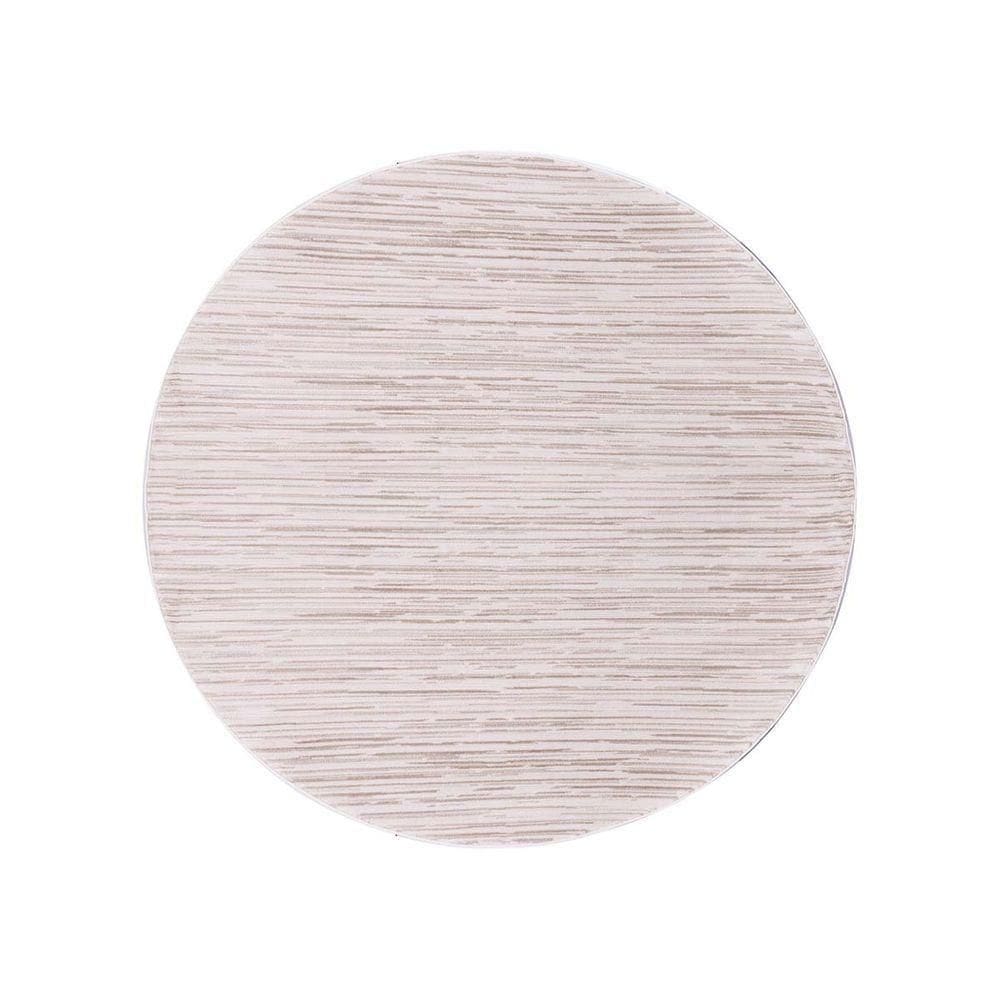 Tapete Sala Turco Glamour 05 Bege 2,00m Redondo Edantex