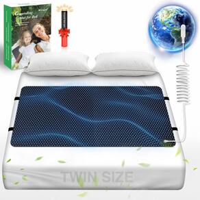 Tapete de aterramento Dragsui para cama, almofada aterrada de couro PU de 27x39 cm