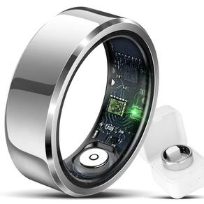 Rastreador de bem-estar e fitness Smart Ring Hugrow para homens e mulheres