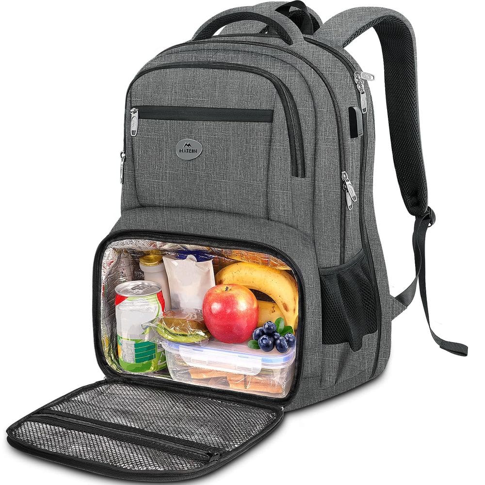Mochila MATEIN Work para homens com compartimento para laptop cinza