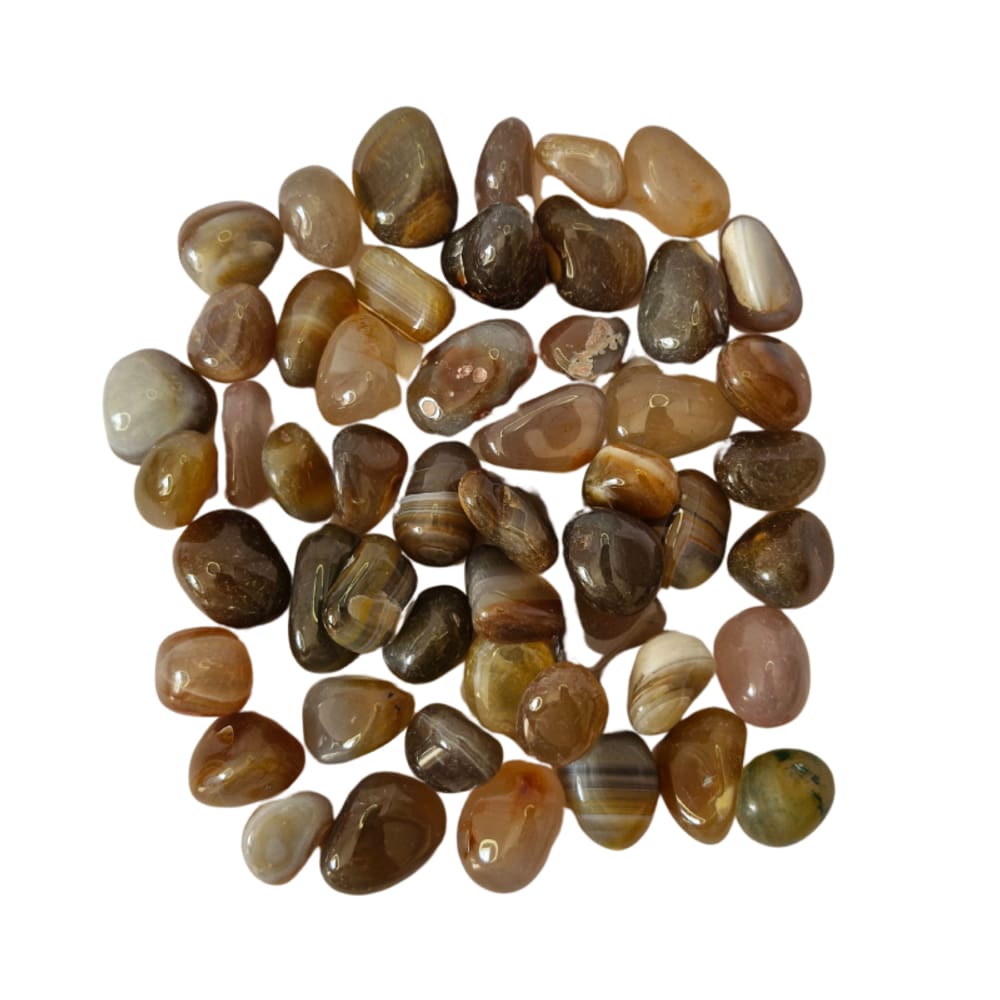 Pedra Ágata Vermelha Rolada 1 a 2 cm 500g Natural