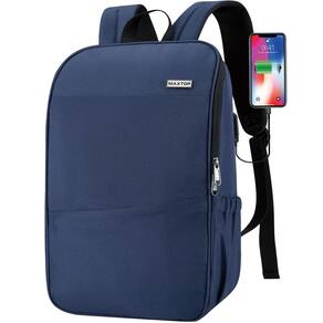 Mochila para laptop MAXTOP Bookbag com porta USB de 15,6" Water Res.