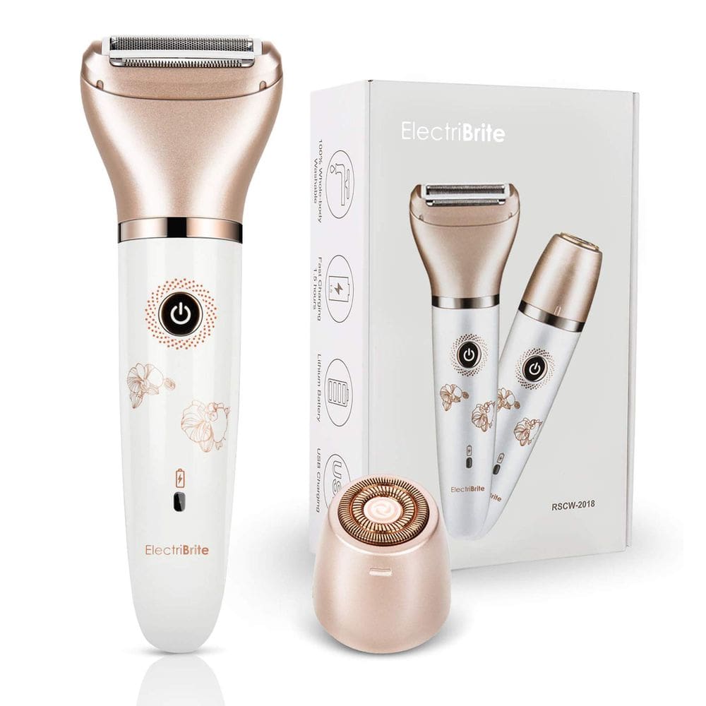 Barbeador feminino 2 em 1 sem dor Electric Razor ElectriBrite