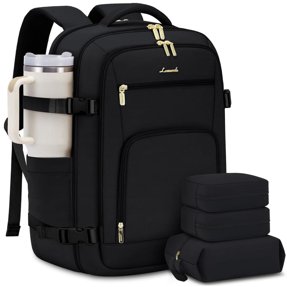 Mochila de viagem LOVEVOOK Carry on 50L à prova d`água para laptop de 18"