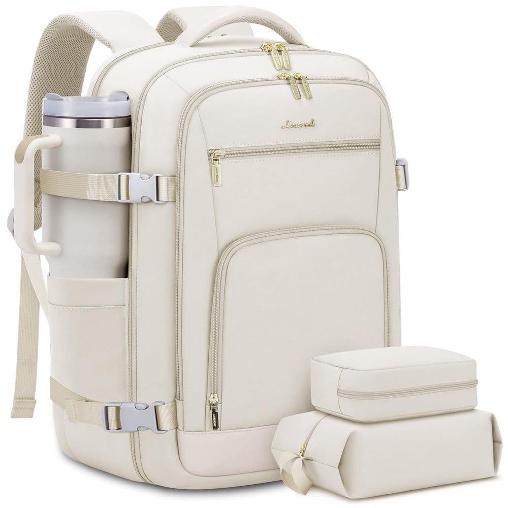Mochila de viagem LOVEVOOK 40L para mulheres com compartimento para laptop de 17"