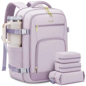 Mochila de viagem LOVEVOOK 50L para mulheres com laptop de 18" Waterpro