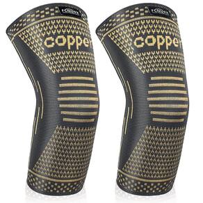 Mangas de compressão de cotovelo FCNUSX Copper Pain Relief