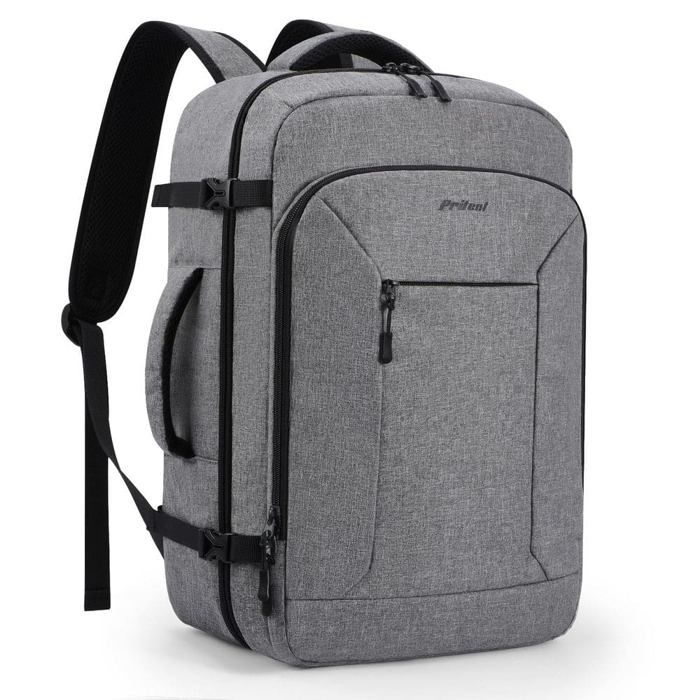 Mochila de viagem Pritent Waterproof com compartimento para laptop cinza