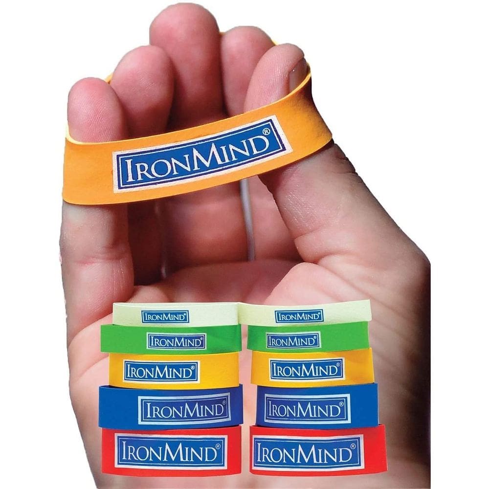 Pulseiras de mão IronMind Expand-Your-Hand, pacote com 10