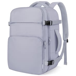 Mochila de viagem ZOMFELT para mulheres e homens, laptop de 15,6 polegadas, roxa