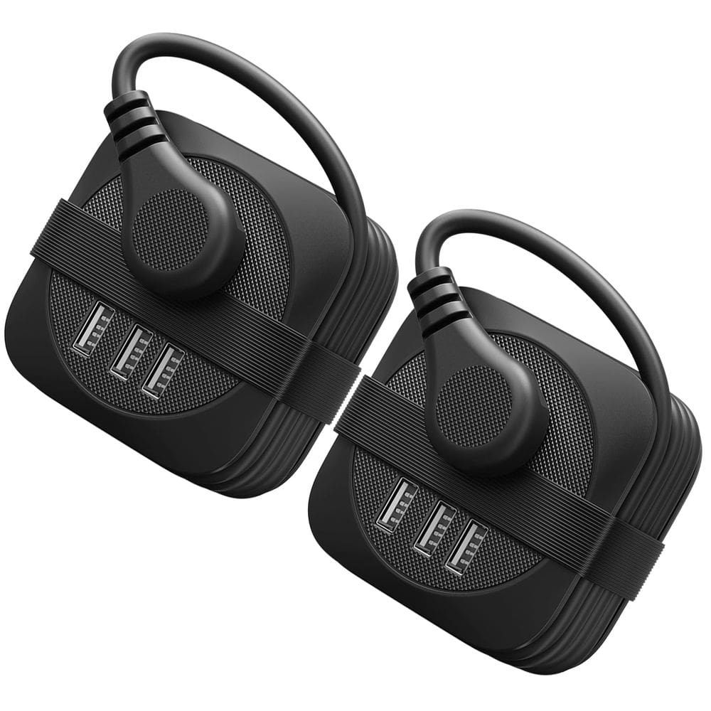 Pacote Travel Power Strip ORICO com 2 tomadas e 3 portas USB