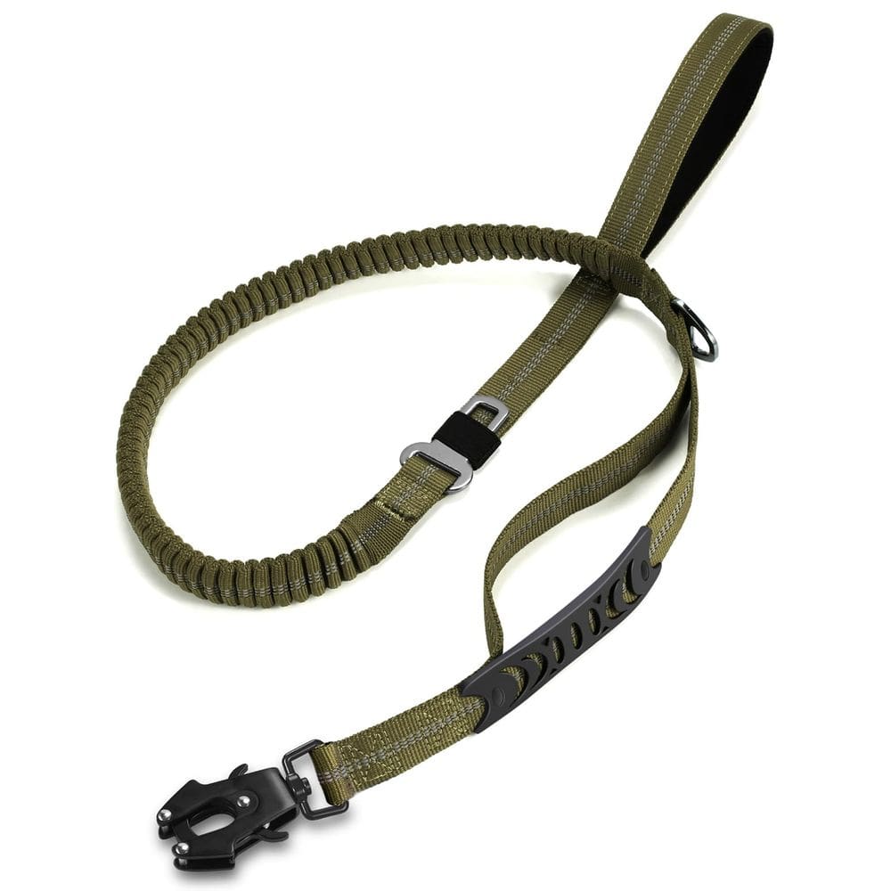 Coleira para cães TINMARDA Heavy Duty com 2 alças acolchoadas 4-6 pés Army