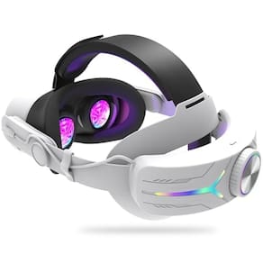 Fone de ouvido MLemonVR atualizado com iluminação RGB com bateria de 12000mAh