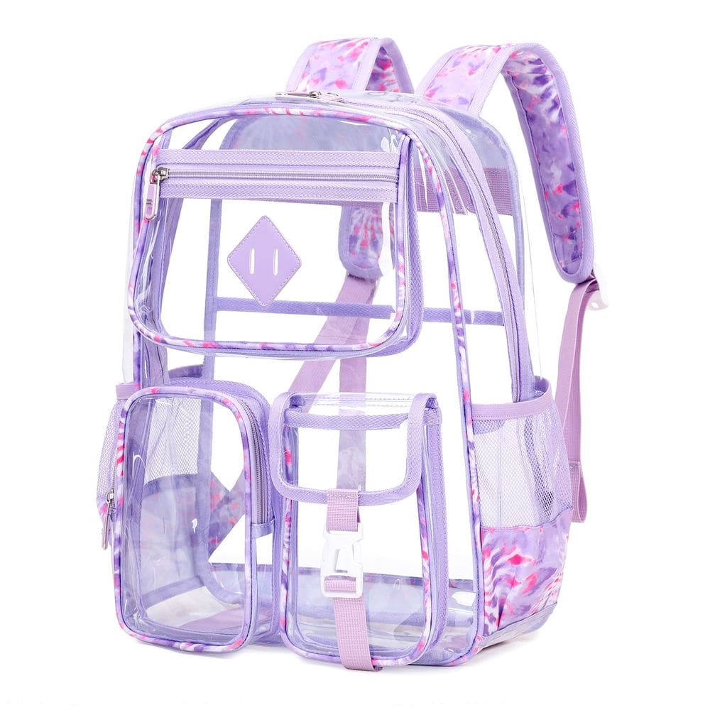 Mochila transparente PIG PIG GIRL para escola, faculdade, trabalho e viagens