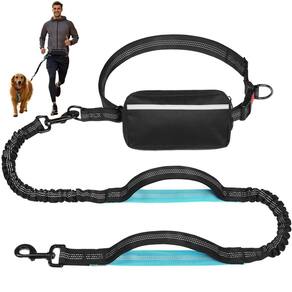 Coleira para cães sem mãos GREGCE com bolsa com zíper para médio/grande