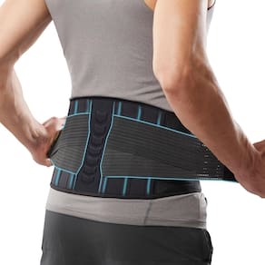 Suporte traseiro Comforband, leve com infusão de cobre