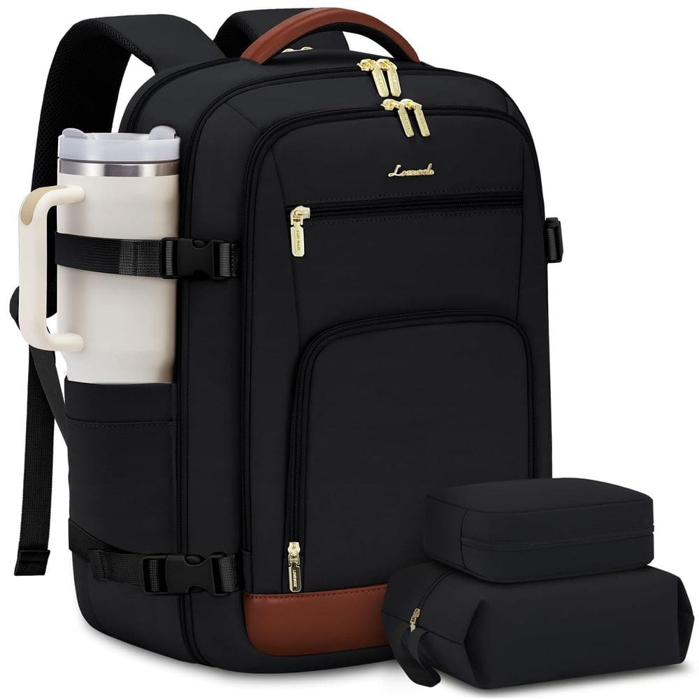 Mochila de viagem LOVEVOOK Carry On 40L para mulheres e homens, laptop de 17"
