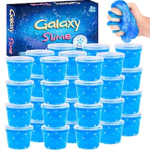 Conjunto Slime MermaidSlime Galaxy Blue, pacote com 24 frascos