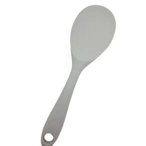 Colher de Arroz Gohan em Silicone Resistente Cinza 22 cm