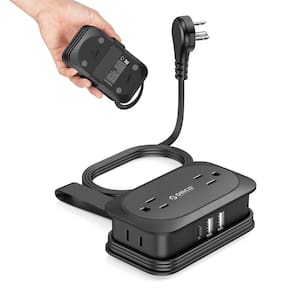 Faixa de alimentação ORICO Travel 4 tomadas 3 portas USB 1 USB C 3,2 pés