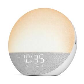 Despertador Sunrise, máquina de ruído branco, simulada por Odokee