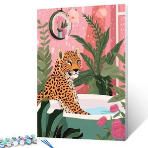 Pintar por números Tucocoo Leopard DIY Pintura a óleo 40x50cm