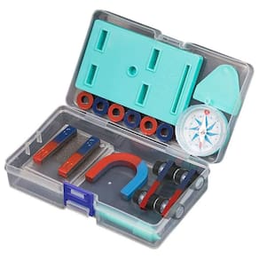 Conjunto magnético científico ICRPSTU Kids com barra Ring Horseshoe Compass