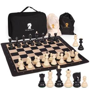 Conjunto de xadrez Agirlgle Tournament 20" com placa de silicone e bolsa