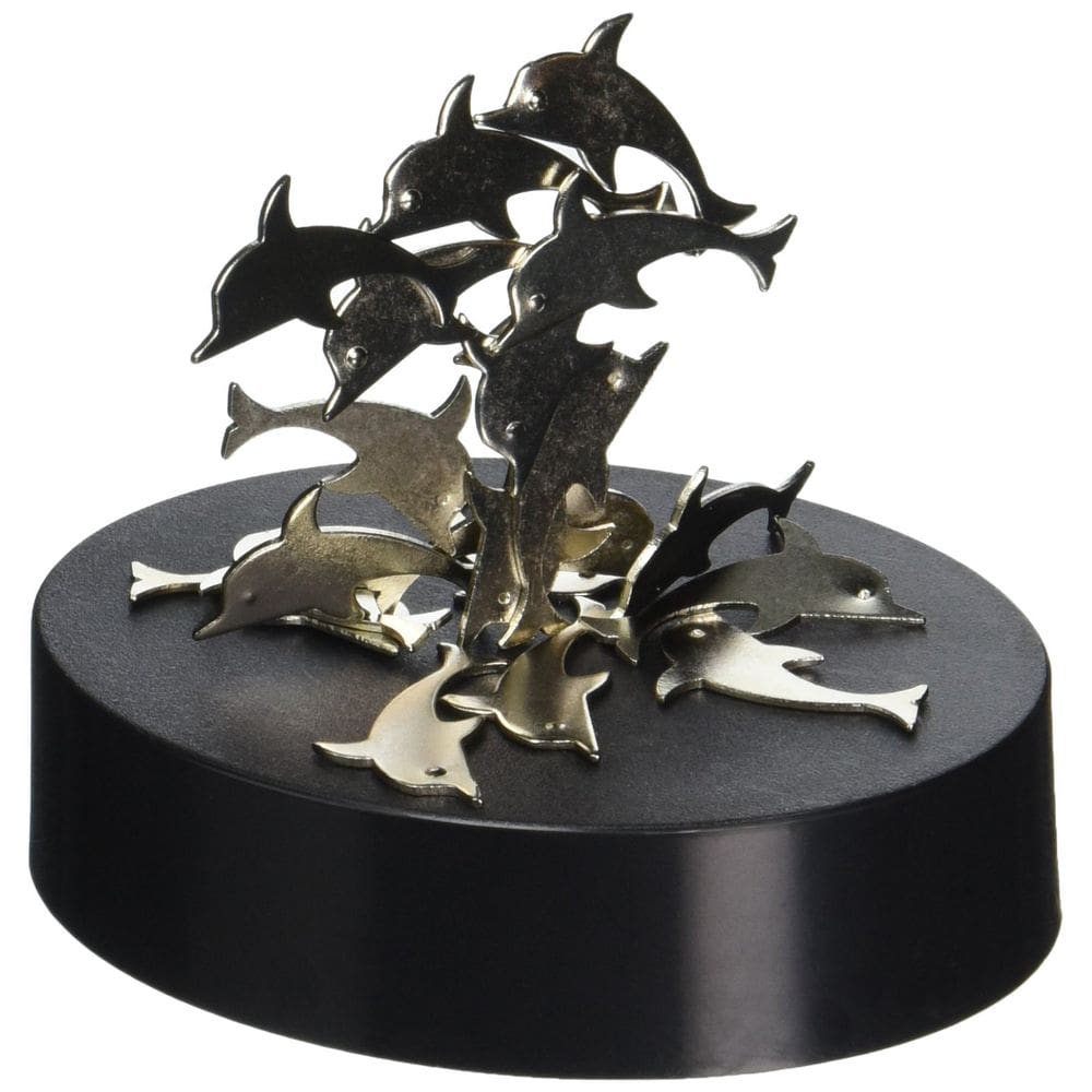 Brinquedos felpudos quentes com escultura de mesa Magnetic Dolphin