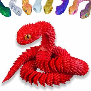 Resina de articulação flexível articulada de cobra impressa em 3D de brinquedo de 60 cm
