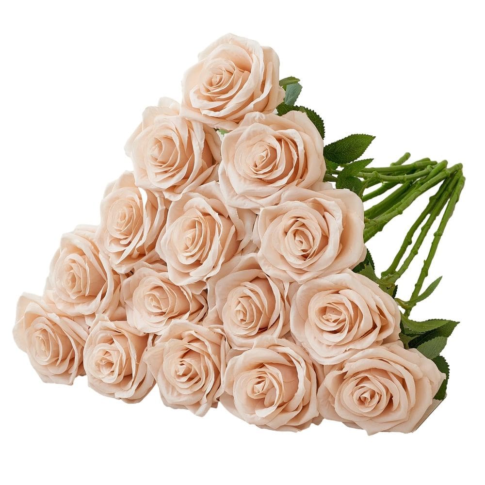 Buquê de flores de seda artificial Carlita`s Blooms 15 unidades de rosas