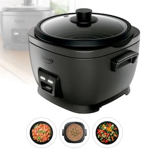Panela de Arroz Elétrica Dako 4L 700W 127V Tampa de Vidro Antiaderente Com Acessórios