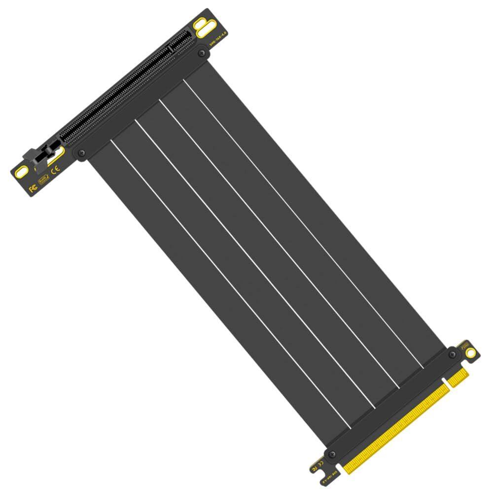 Cabo de elevação PCIe 4.0 X16 LDPCSJ 200 mm de ângulo reto preto
