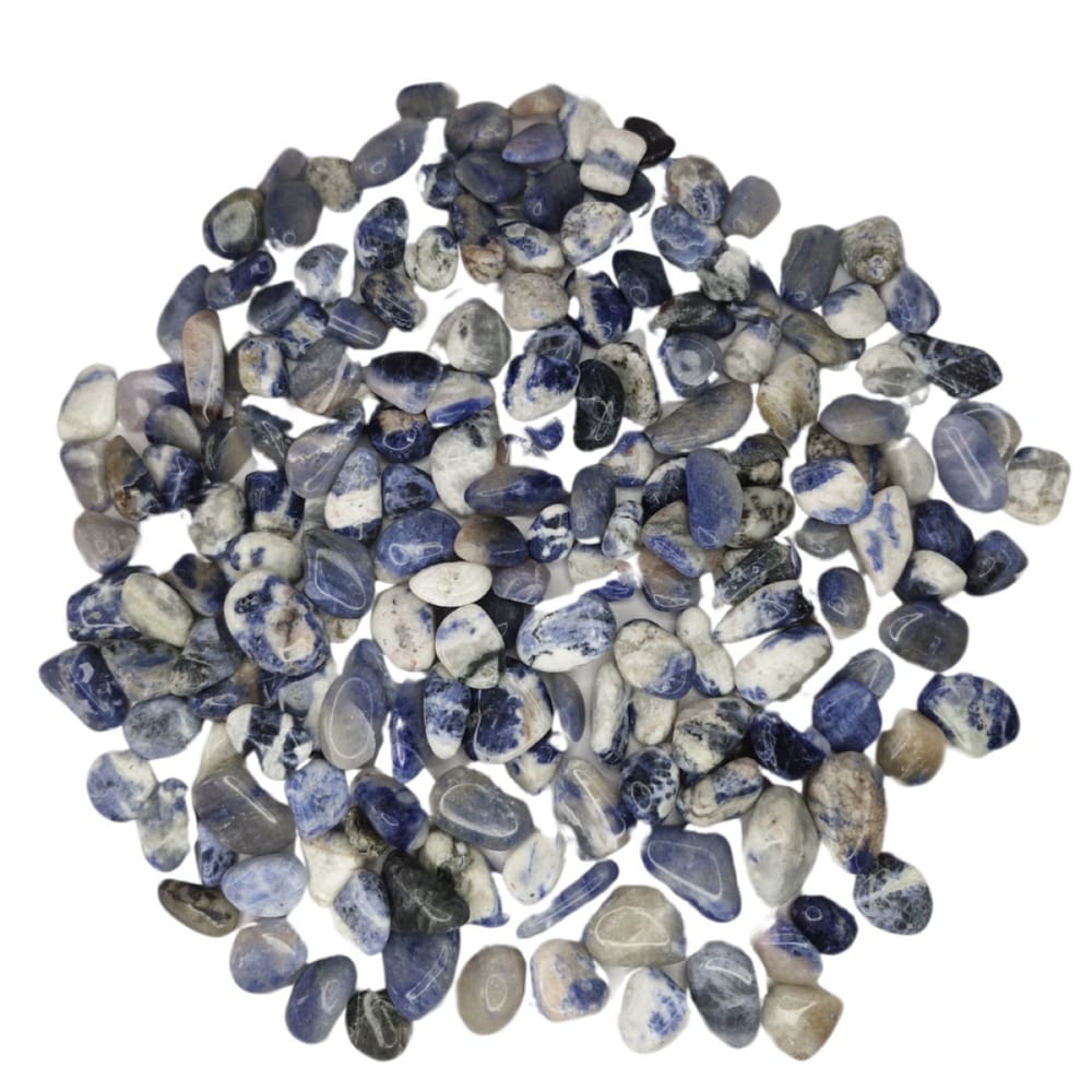 Pedra Sodalita 1 a 3 cm Rolada 1 kilo Natural