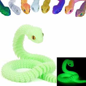 Resina de articulação flexível articulada de cobra impressa em 3D de brinquedo de 60 cm