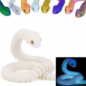 Resina de articulação flexível articulada de cobra impressa em 3D de brinquedo de 60 cm
