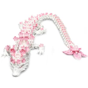 Modelo decorativo de dragão Cherry Blossom 30 cm impresso em 3D