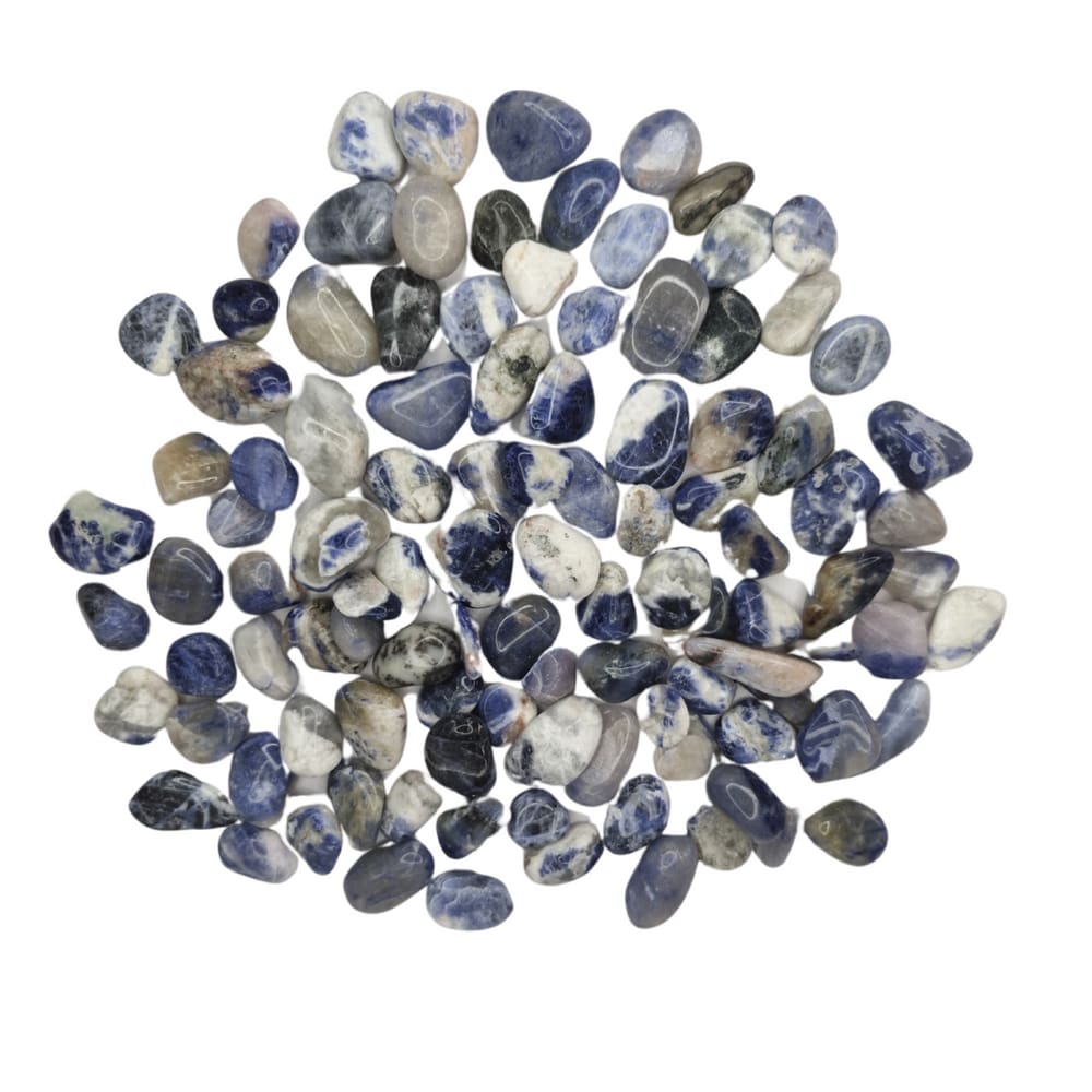 Pedra Sodalita 1 a 3 cm Rolada 500 gramas Natural