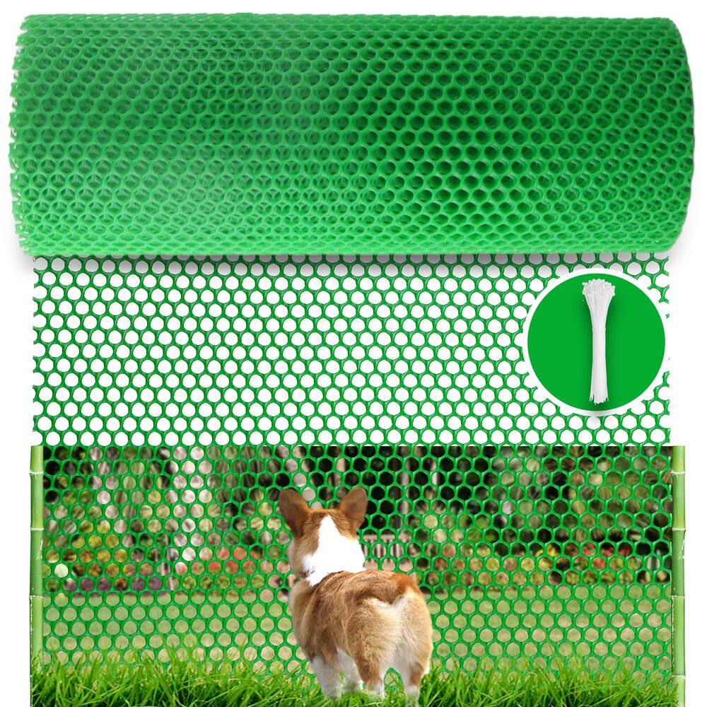 Rolo de vedação de malha de arame de plástico Sumloty Green 40cm x 6m