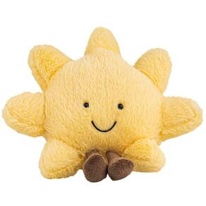 Almofada de pelúcia Cute Sun Smiling Fun Fun Fun para crianças de 30 cm