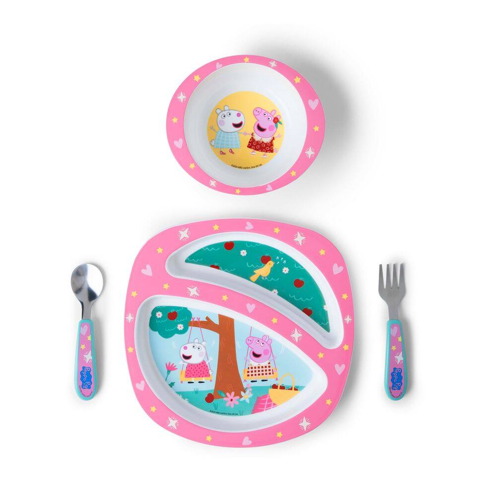 Conjunto de louças The First Years Peppa Pig Toddler 4 peças