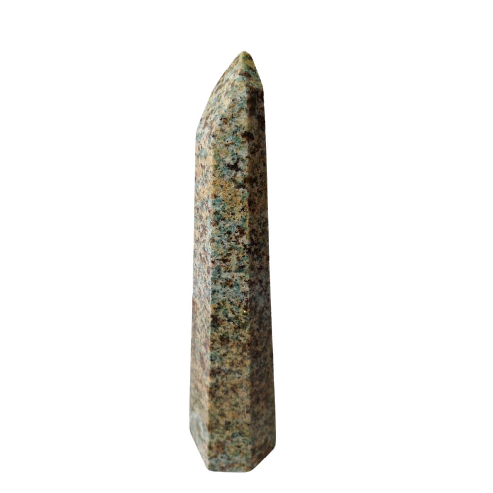 Pedra Natural Obelisco Ponta Amazonita 500 a 600 g
