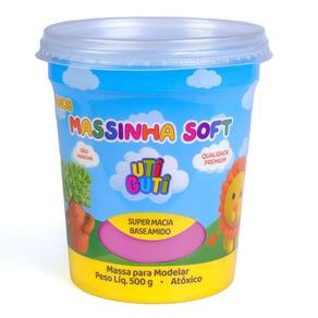 Massa de Modelar 500g Rosa Escuro Uti Guti 004017
