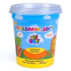 Massa de Modelar 500g Laranja Uti Guti 004011