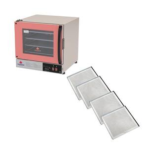 KitProgás Forno Turbo Elétrico Prp-004 Plus 110V Rosa + 4 Assadeiras