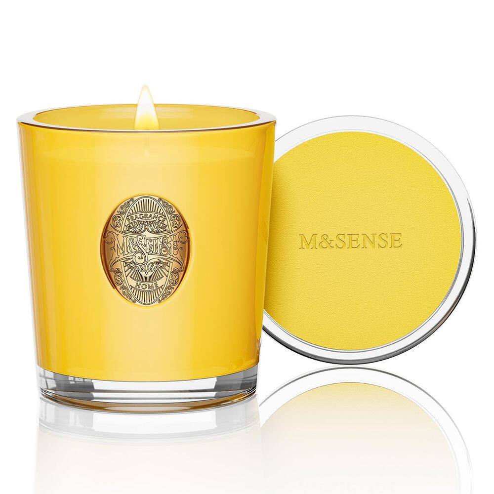 Vela perfumada M&SENSE Lemon Zest Yellow 290mL 55H Burn